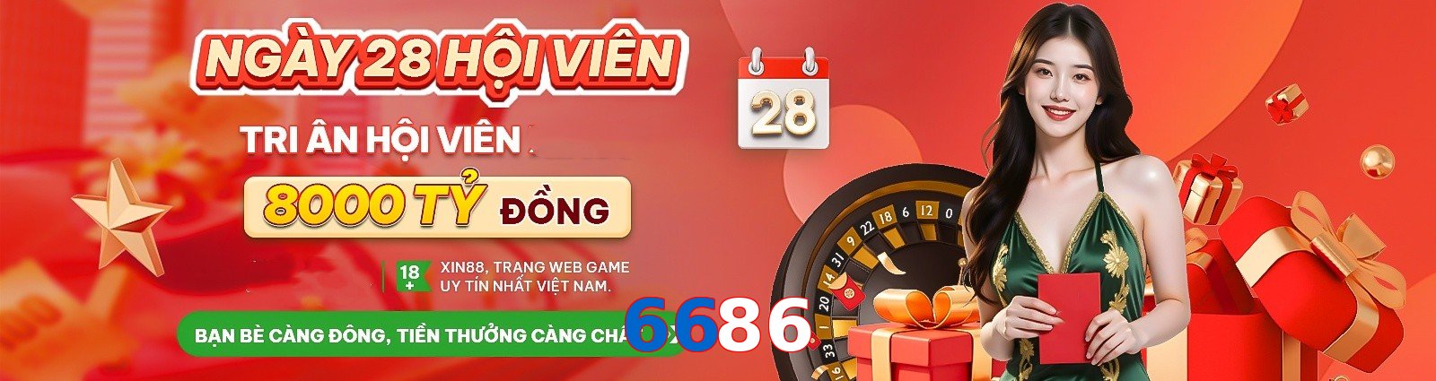 6686
